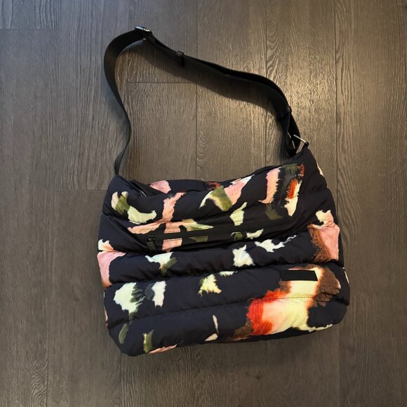 Ted Baker London Handbags - TED BAKER LONDON  Gianara Forager Puffer Nylon Drawstring Tote Bag Black Multi